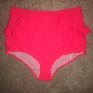 High wasted swimsuit bottoms